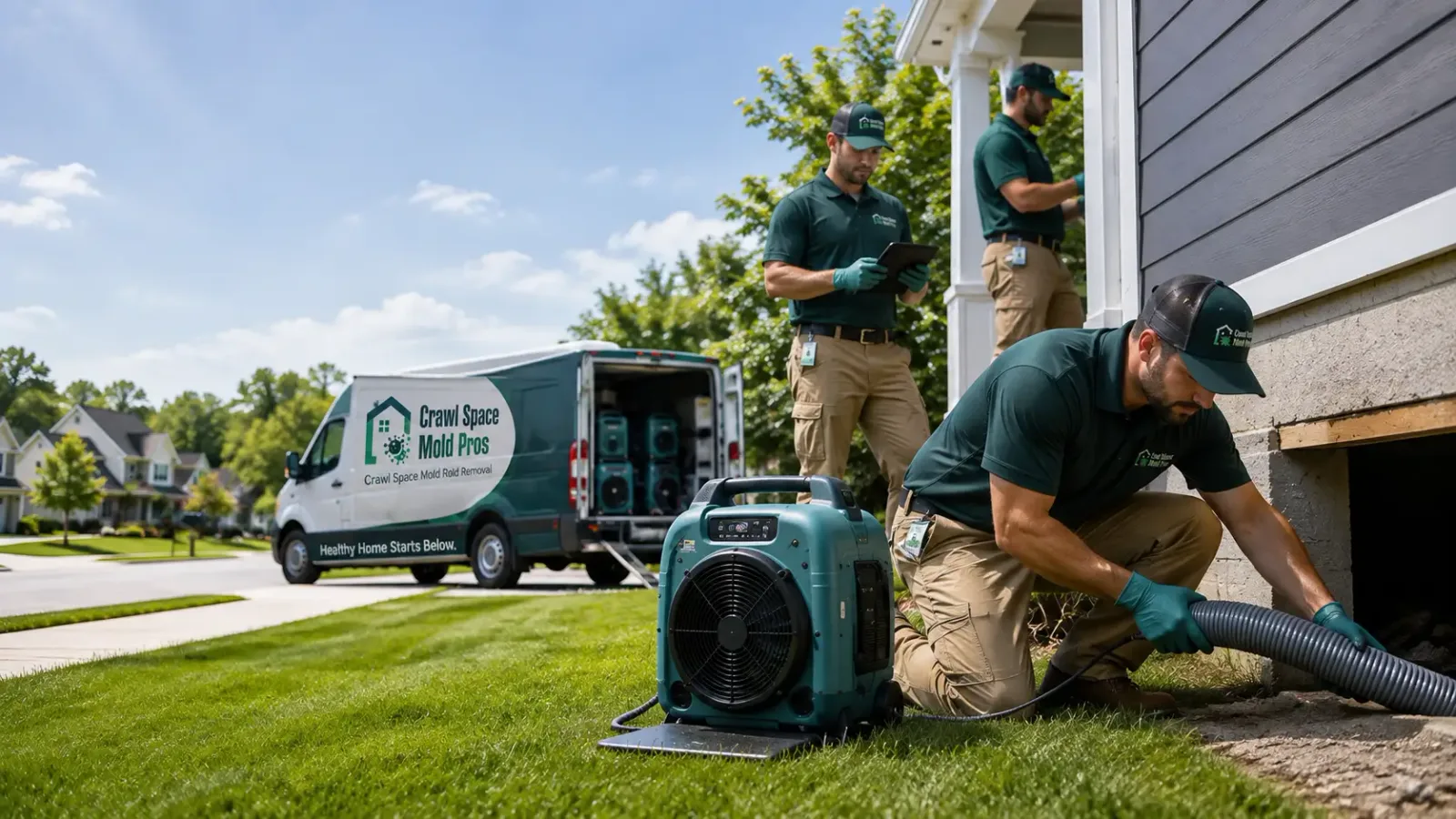 Crawl Space Mold Removal in Belcourt, ND